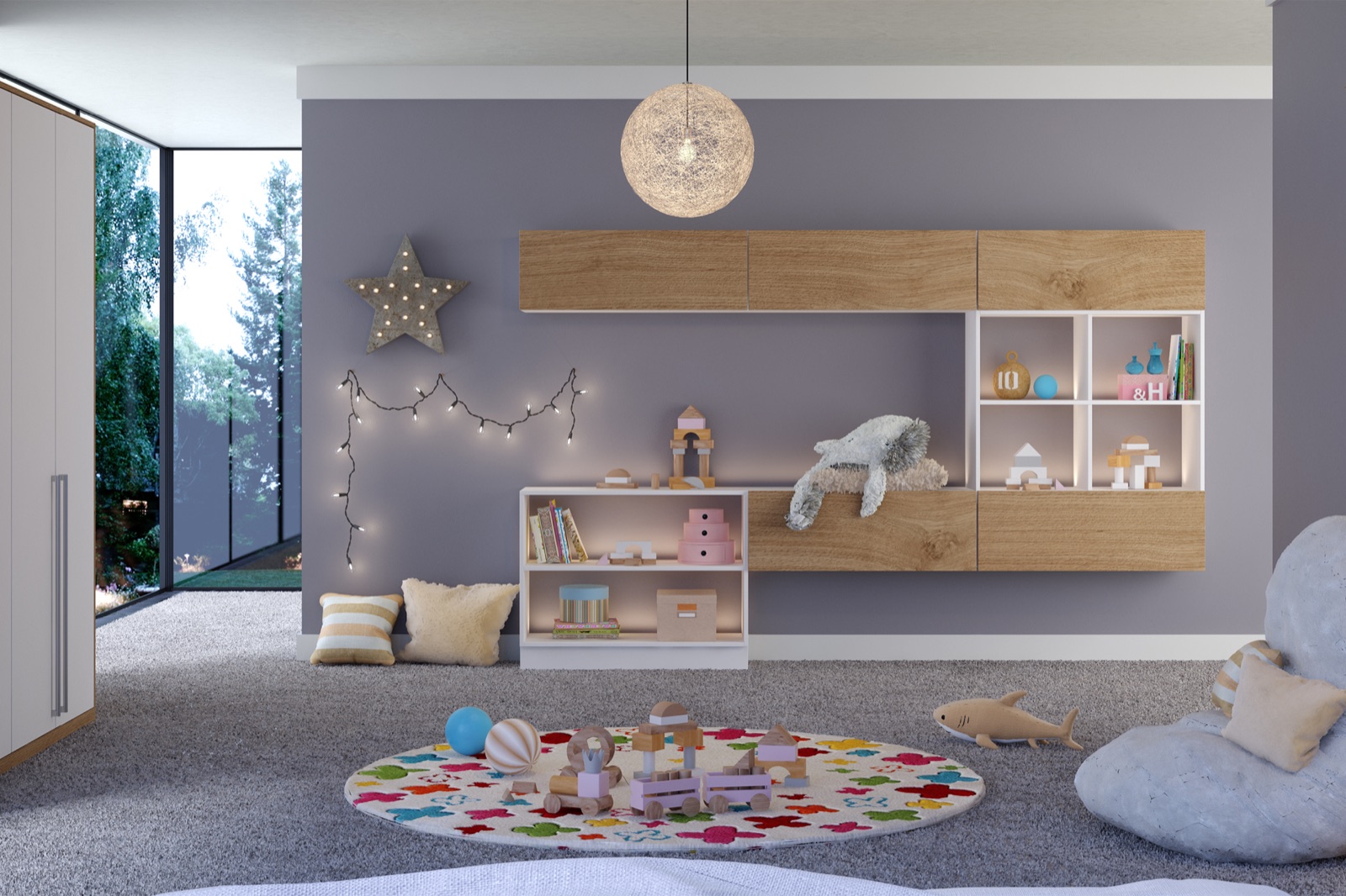 Valore Matt White / Valore Natural Kendal Oak bedroom