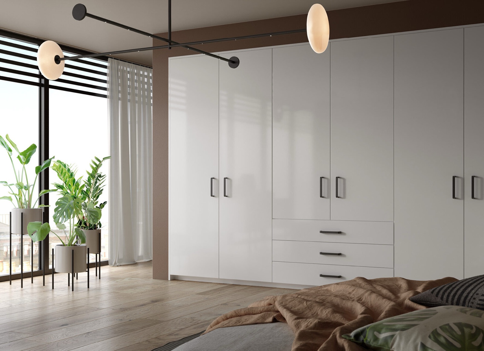 Zurfiz Ultragloss Glacier White bedroom