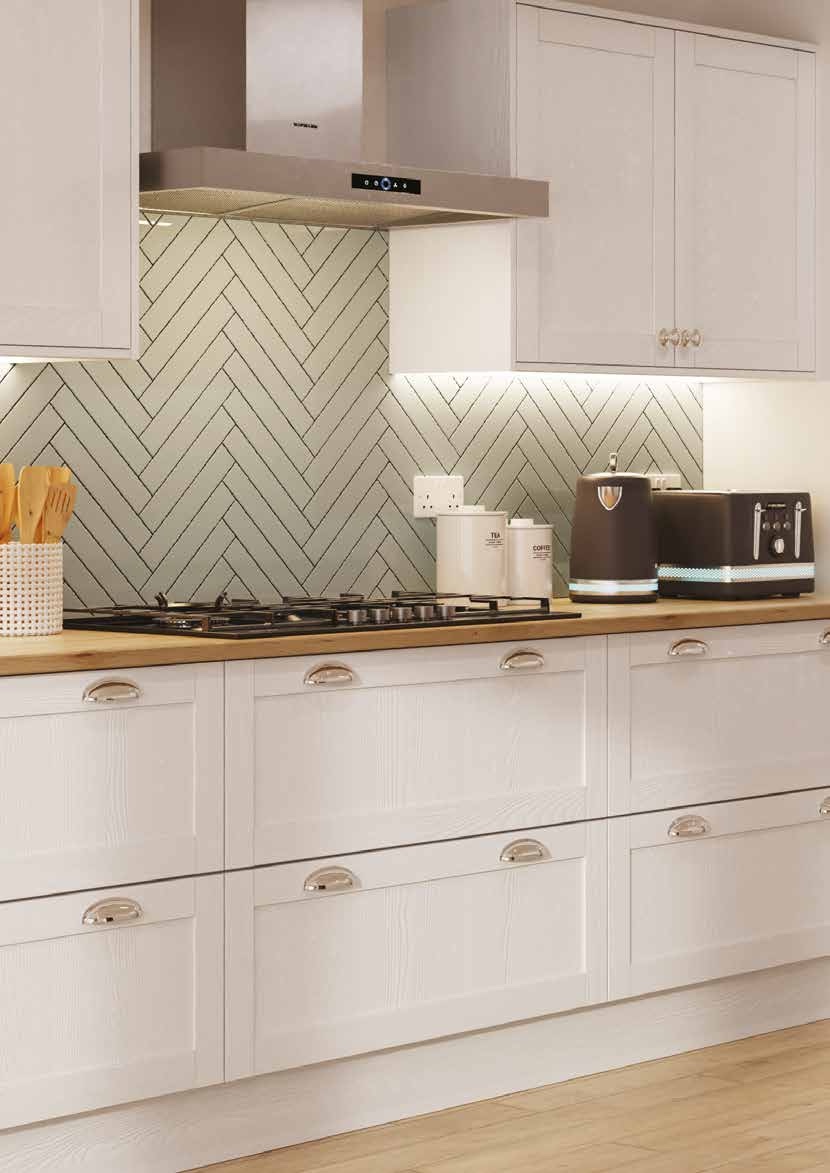 Waterford — Woodgrain Light Grey kitchen