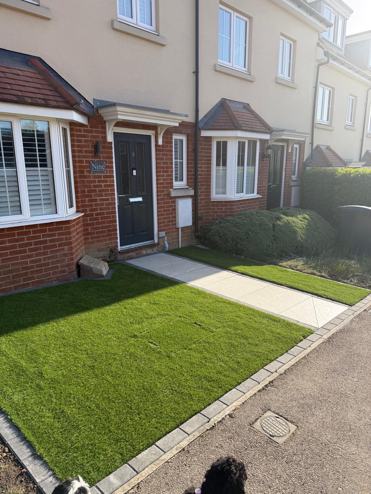 Front garden landscaping — after