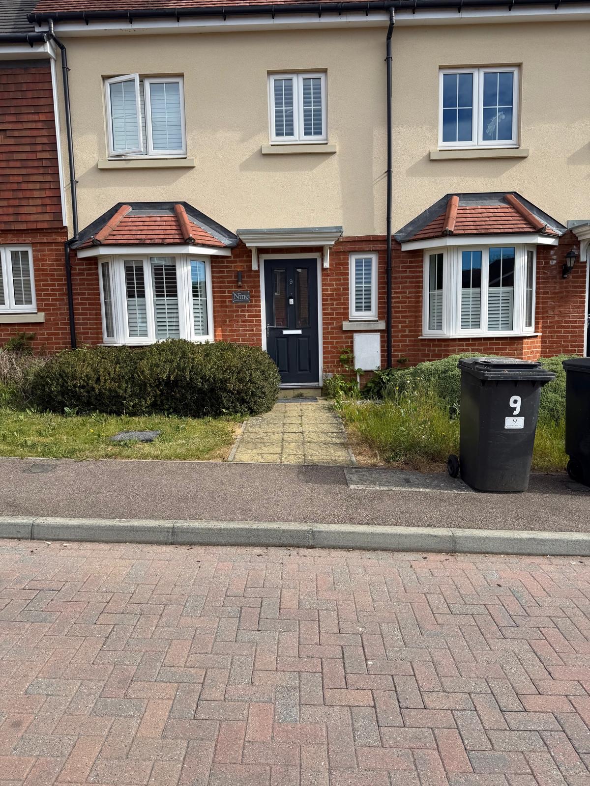 Front garden before landscaping