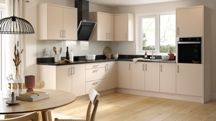 Slab kitchen — SuperMatt Cashmere