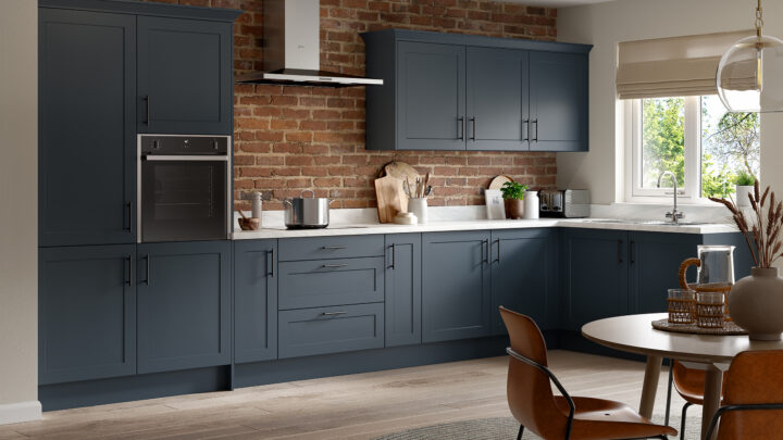 Standard Shaker kitchen — UltraMatt Alby Blue